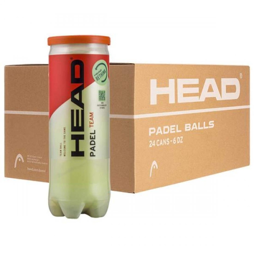 Bolas Head Cajon 72 Pelotas - 24 Botes de 3 uds - Head Team