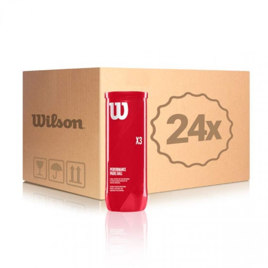 Bolas Wilson Cajon 72 Pelotas - 24 Botes de 3 uds - Wilson Padel X3