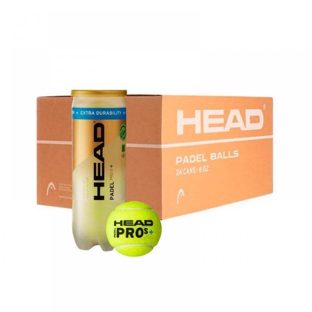 Bolas Head Cajon 72 Pelotas - 24 Botes de 3 uds - Head Padel Pro S+