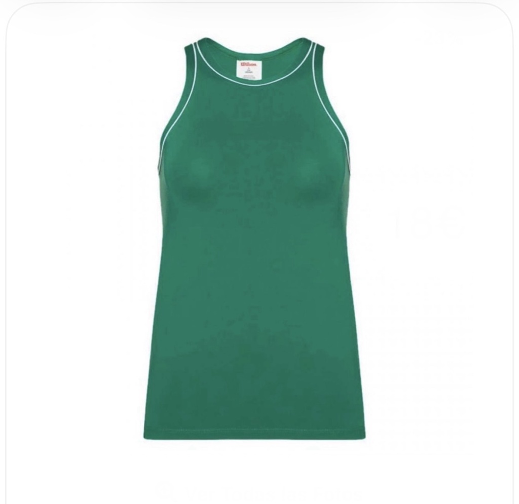 Camiseta Wilson Team verde mujer