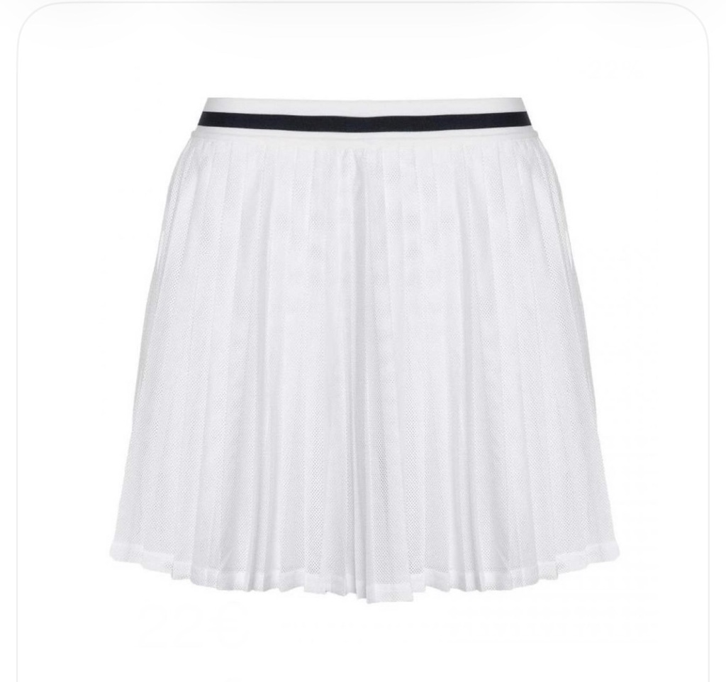 Falda Wilson Team Pleated blanca