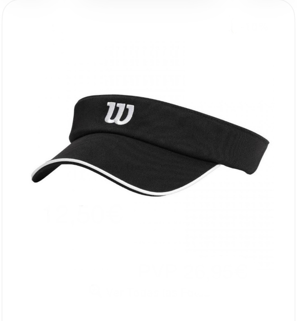 Visera Wilson Classic negra