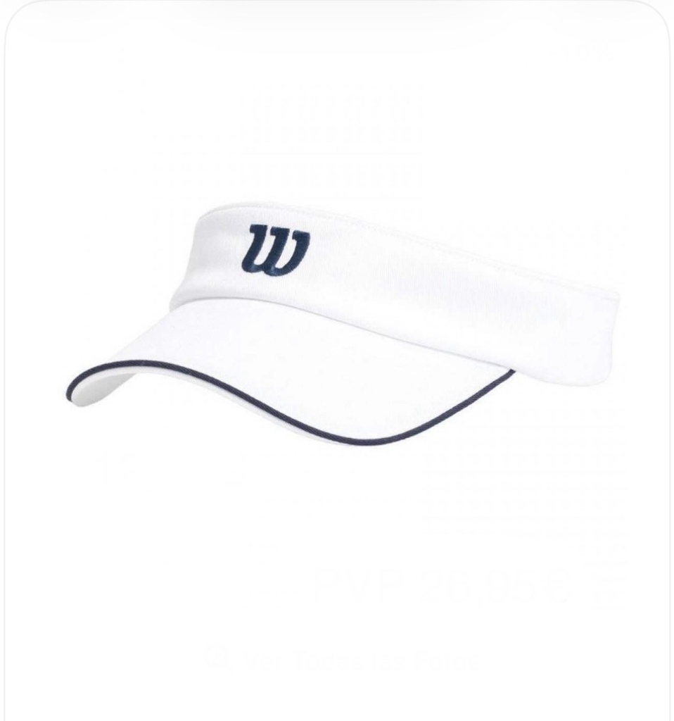 Visera Wilson Classic blanca