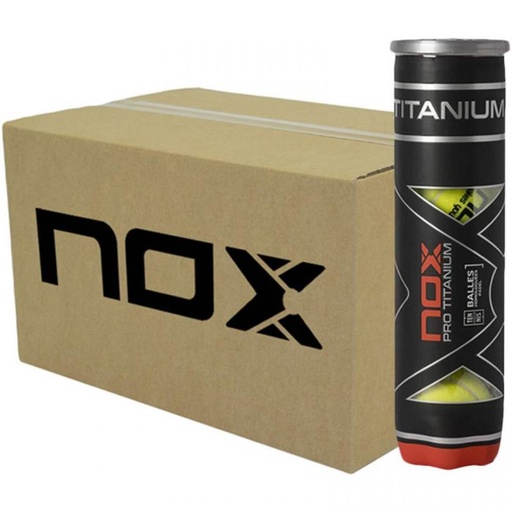 Bolas Nox Cajon 72 Pelotas - 18 Botes de 4 uds - Nox Pro Titanium