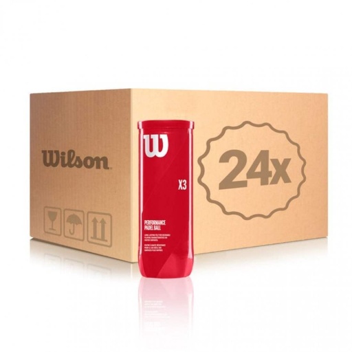 Bolas Wilson Cajon 72 Pelotas - 24 Botes de 3 uds - Wilson Padel X3