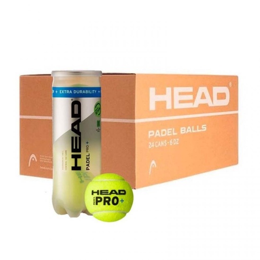 Bolas Head Cajon 72 Pelotas - 24 Botes de 3 uds - Head Padel Pro +