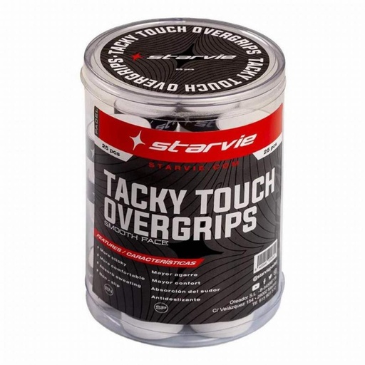 Overgrips Starvie StarVie Tambor Tacky Touch Blanco 25 Overgrips