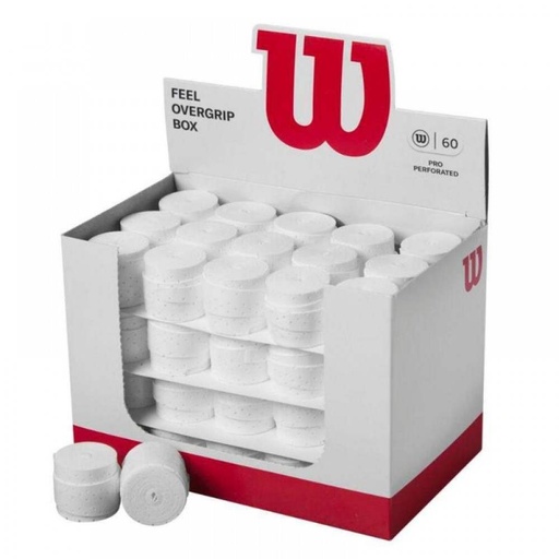Overgrips Wilson Caja Feel Pro Perforado Blanco 60 Overgrips