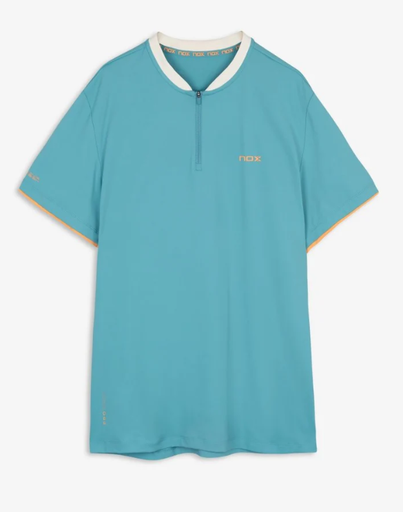Camiseta Nox Pro Turquesa Cremallera Man