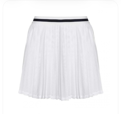 Falda Wilson Team Pleated blanca