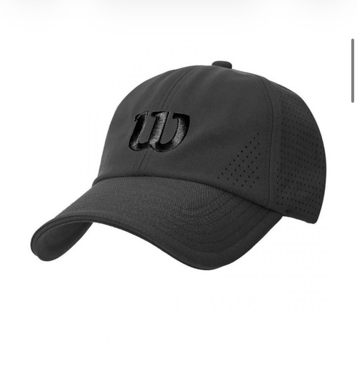Gorra Wilson Active Perforated Negro
