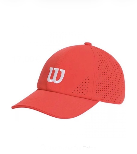 Gorra Wilson active perforated rojo